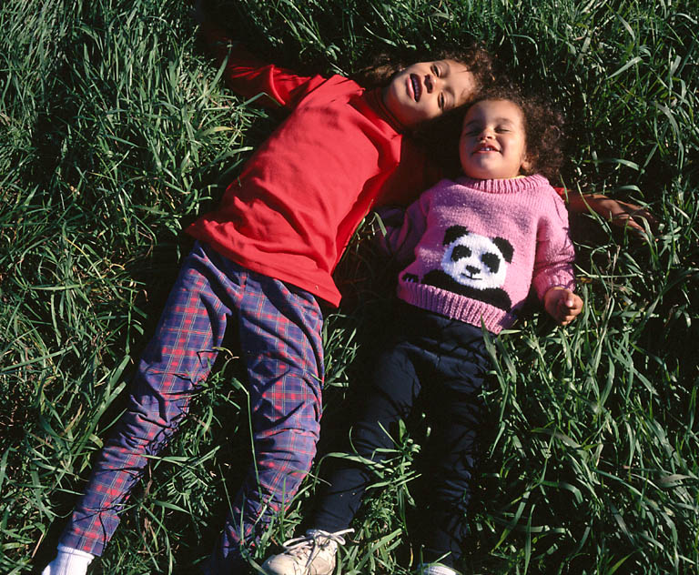 children in greenspace