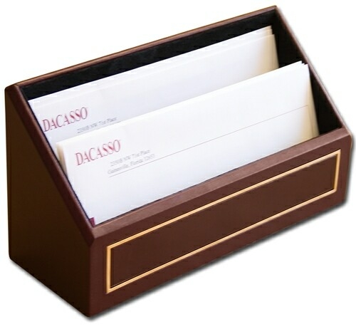 Imprintable Leather Business Card Holder