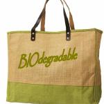 Biodegradable jute bag logo imprintable