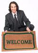 logo welcome mat