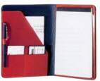 red leather padfolio